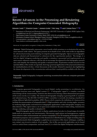 Recent advances in the processing and rendering algorithms for computer-generated holography