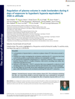Regulation of plasma volume in male lowlanders during four days of exposure to hypobaric hypoxia equivalent to 3,500 m altitude