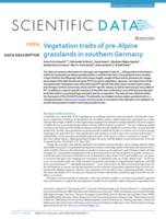 Vegetation traits of pre-Alpine grasslands in southern Germany
