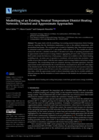 Modelling of an Existing Neutral Temperature District Heating Network: Detailed and Approximate Approaches