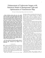 Enhancement of Underwater Images With Statistical Model of Background Light and Optimization of Transmission Map