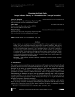 Choosing the Right Path: Image Schema Theory as a Foundation for Concept Invention