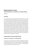 Regional Identities in Europe: Their Manifestation in Constitution- and Policy-Making