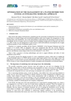 Optimization of the Management of a Water Distribution System: An Integrating Modeling Approach