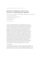 SMT-based verification of data-aware processes: A model-theoretic approach