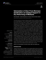Valorization of Char From Biomass Gasification as Catalyst Support in Dry Reforming of Methane