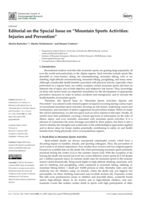 Editorial on the Special Issue on "Mountain Sports Activities: Injuries and Prevention"