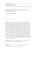 Characteristics of method extractions in Java: a large scale empirical study
