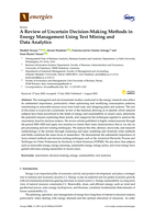 A Review of Uncertain Decision-Making Methods in Energy Management using Text Mining and Data Analytics