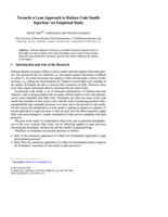 Towards a lean approach to reduce code smells injection: An empirical study