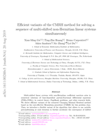 Efficient variants of the CMRH method for solving a sequence of multi-shifted non-Hermitian linear systems simultaneously