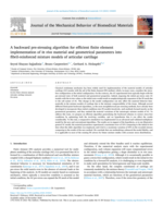 A backward pre-stressing algorithm for efficient finite element implementation of in vivo material and geometrical parameters into fibril-reinforced mixture models of articular cartilage