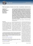 Public perceptions of forests across Italy: an exploratory national survey