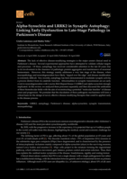 Alpha-Synuclein and LRRK2 in Synaptic Autophagy: Linking Early Dysfunction to Late-Stage Pathology in Parkinson’s Disease