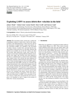 Exploiting LSPIV to assess debris-flow velocities in the field