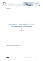 Jurisdiction and Pluralisms: Judicial Functions and Organisation in Federal Systems