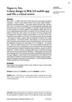 Topos vs. Iris: Colour design in Web 3.0 mobile app and OS: A critical review