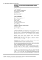 Analysis of credit-rating migrations with genetic algorithms