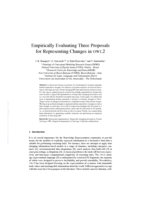 Empirically Evaluating Three Proposals for Representing Changes in OWL2