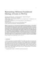 Representing a reference foundational ontology of events in SROIQ