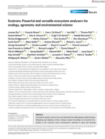 Ecotrons: Powerful and versatile ecosystem analysers for ecology, agronomy and environmental science