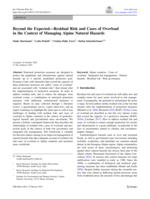 Beyond the Expected—Residual Risk and Cases of Overload in the Context of Managing Alpine Natural Hazards