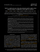 MuSCA: a multi-scale source-sink carbon allocation model to explore carbon allocation in plants. An application to static apple tree structures