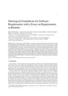 Ontological foundations for software requirements with a focus on requirements at runtime