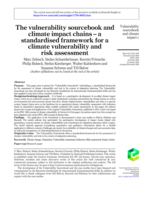 The vulnerability sourcebook and climate impact chains – a standardised framework for a climate vulnerability and risk assessment