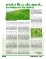 10 Jahre Naturschutzgesetz - ein Meilenstein für Südtirol
