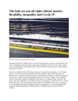 The kids are not all right: labour market flexibility, inequality and Covid-19