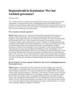 Regionalwahl in Katalonien: wer hat wirklich gewonnen?