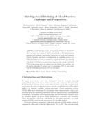 Ontology-based Modeling of Cloud Services: Challenges and Perspectives