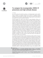 To compare the incomparable: COVID-19 pneumonia and high-altitude disease