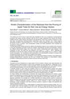 Kinetic characterization of the residues from the pruning of apple trees for their use as energy vectors
