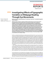 Investigating Effects of Typographic Variables on Webpage Reading Through Eye Movements