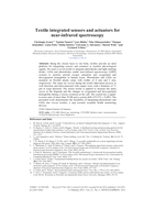 Textile integrated sensors and actuators for near-infrared spectroscopy