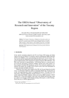 The OBDA-based “Observatory of Research and Innovation” of the Tuscany Region