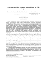Semi-structured data extraction and modelling: The WIA Project