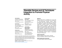 Wearable devices and AI techniques integration to promote physical activity