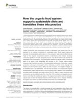 How the Organic Food System Supports Sustainable Diets and Translates These into Practice