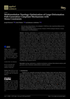 Multiresolution Topology Optimization of Large-Deformation Path-Generation Compliant Mechanisms with Stress Constraints