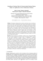 Extending an Ontology Editor for Domain-related Ontology Patterns Reuse: An Application in the Collaboration Domain
