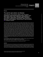 The case for open science: rare diseases