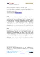 Becoming a teacher with a disability: a systematic review