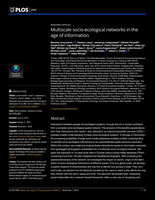 Multiscale socio-ecological networks in the age of information