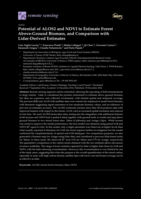 Potential of ALOS2 and NDVI to Estimate Forest Above-Ground Biomass, and Comparison with Lidar-Derived Estimates