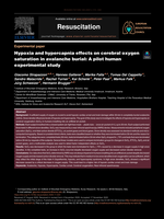 Hypoxia and hypercapnia effects on cerebral oxygen saturation in avalanche burial: A pilot human experimental study