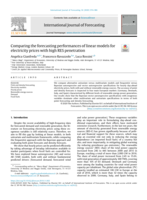 Comparing the forecasting performances of linear models for electricity prices with high RES penetration