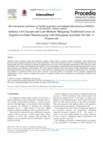 Industry 4.0 Concepts and Lean Methods Mitigating Traditional Losses in Engineer-To-Order manufacturing with subsequent assembly on-site: A Framework